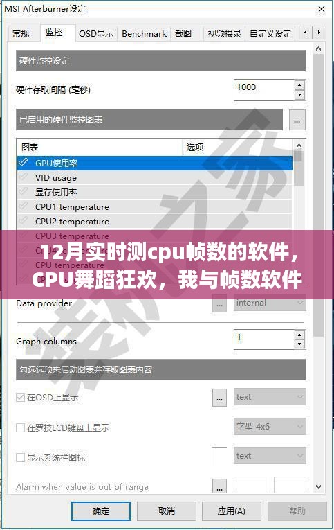 CPU舞蹈狂歡，我與幀數(shù)軟件的12月實時互動體驗