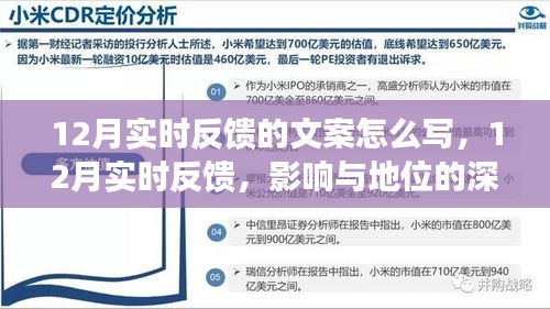 深度剖析，12月實時反饋的影響力與地位，文案撰寫指南