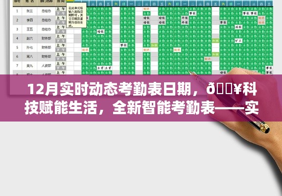 科技賦能生活，實時追蹤動態(tài)考勤表，記錄每一刻動態(tài)！