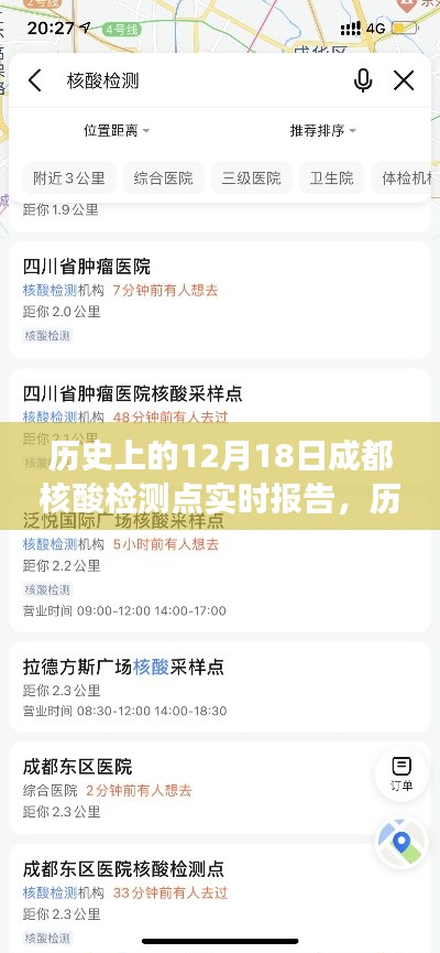 歷史上的12月18日成都核酸檢測點(diǎn)實時報告與洞察分析