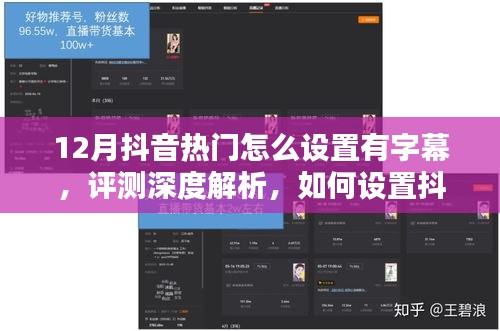 深度解析，如何設(shè)置抖音熱門字幕視頻——以12月為例的實用指南與評測總結(jié)