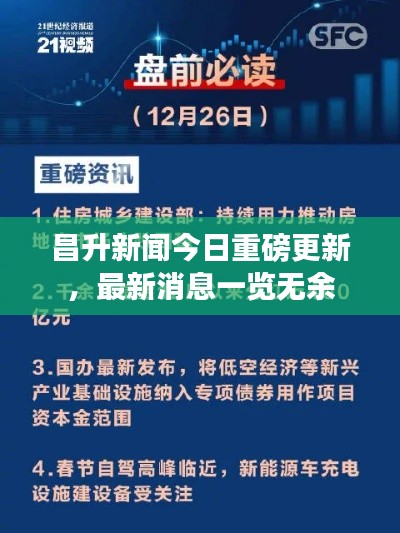 昌升新聞今日重磅更新，最新消息一覽無余