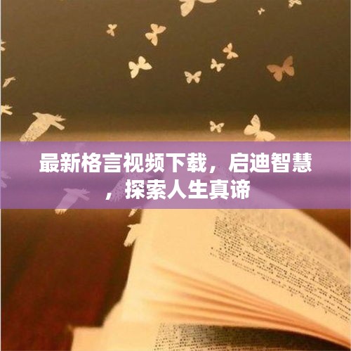 最新格言視頻下載，啟迪智慧，探索人生真諦