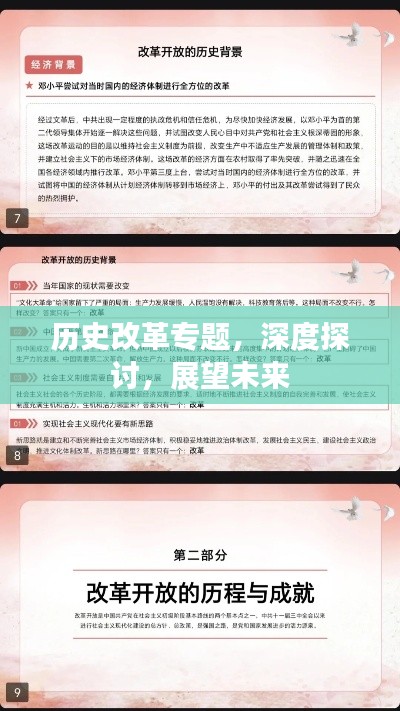 歷史改革專題，深度探討，展望未來