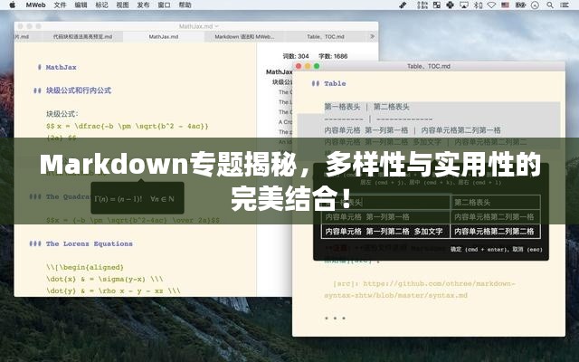 Markdown專題揭秘，多樣性與實用性的完美結(jié)合！